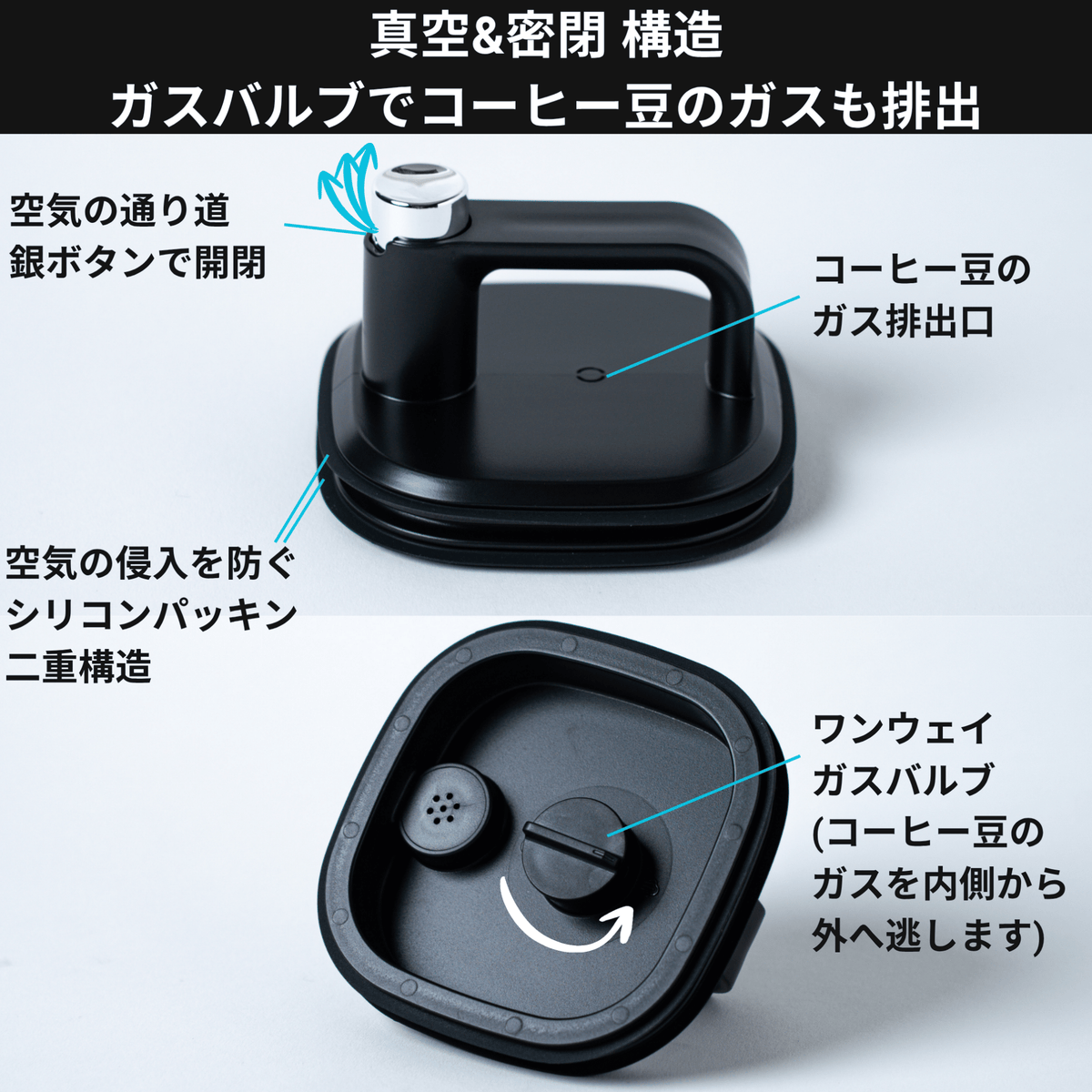 【発売記念セール15%OFF+連結用のフタ特典付き】Coffee Canister Pro Square コーヒーキャニスター プロスクエア - Espresso Tokyo