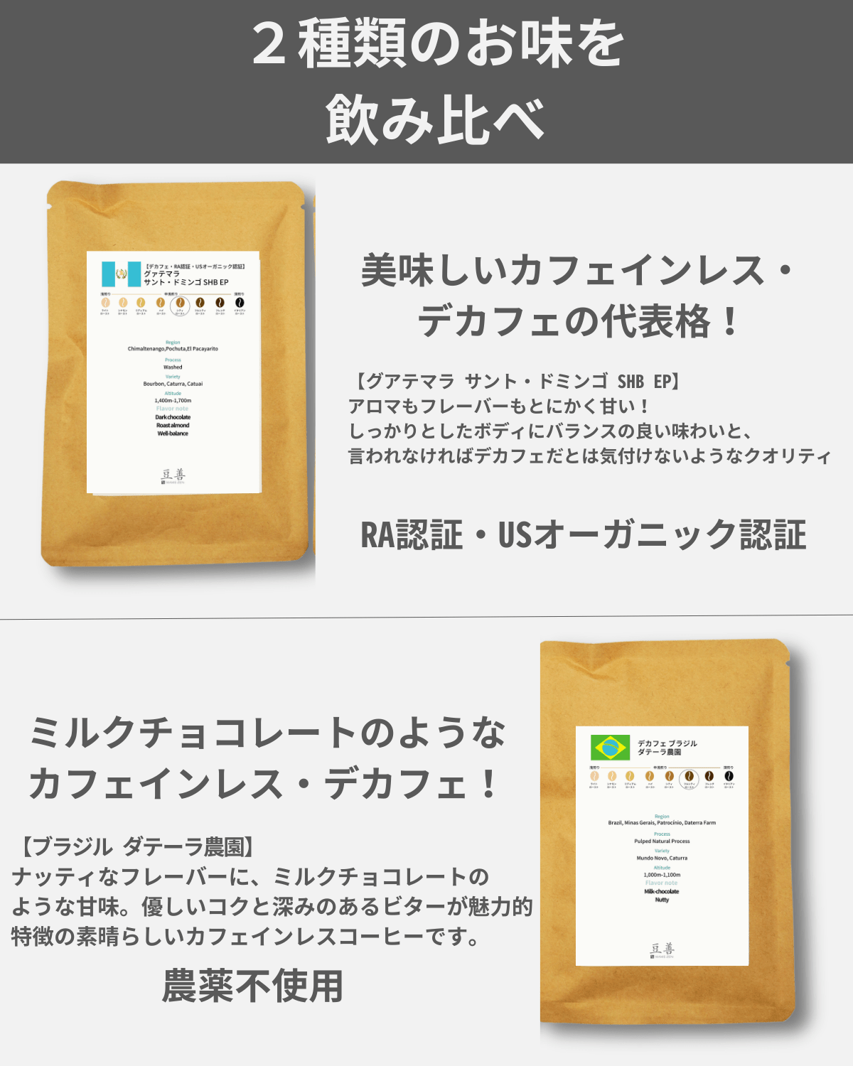 デカフェ・カフェインレスのスペシャリティドリップコーヒー16個の詰め合わせ - Espresso Tokyo